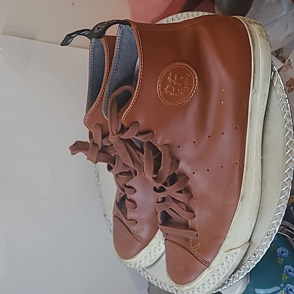 P.F. Flyers Todd Snyder Leather High Top Show